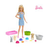 Barbie ve Hayvanları Banyo Eğlencesinde Oyun Seti FXH11