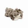 Yatan Gri Peluş Kedi 25 cm