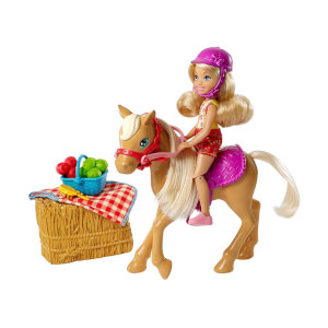 Barbie Sweet Orchard Farm Çiftçi Chelsea Bebeği ve Atı Oyun Seti GFF50