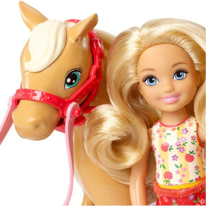 Barbie Sweet Orchard Farm Çiftçi Chelsea Bebeği ve Atı Oyun Seti GFF50