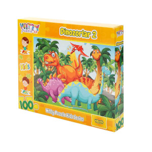 100 Parça Puzzle: Dinozorlar 2
