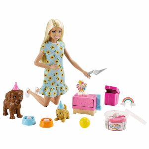 Barbie Bebek ve Köpek Partisi Oyun Seti GXV75