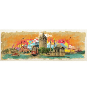 1000 Parça Panaroma Puzzle : İstanbul Kolajı