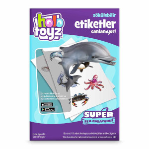 Super Sea Creatures AR Uyumlu Sticker Seti