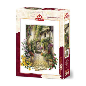 500 Parça Puzzle : Çiçekli Ara Sokak