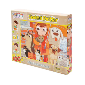 100 Parça Puzzle: Sevimli Dostlar