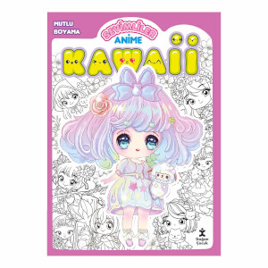 Kawaii Anime Mutlu Boyama 1 Mor