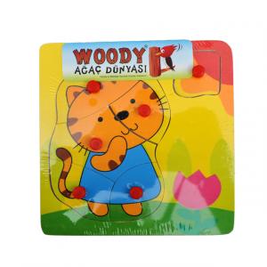 Ahşap Tutmalı Puzzle 