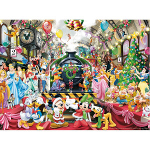 500 Parça Puzzle : Walt Disney Xmas Train