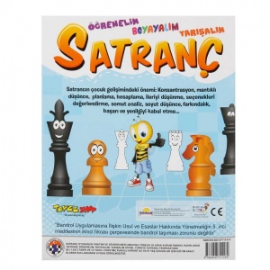Satranç Kitabı: Öğrenelim Boyayalım Yarışalım 