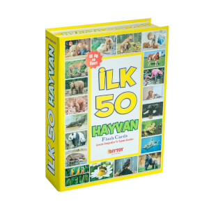 4'lü Eğitim Seti - İlk 50 Sözcük, Meyveler, Hayvanlar ve Bebeğimin Zeka Kartları 