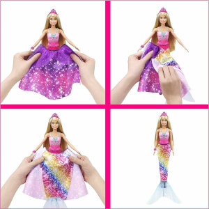 Barbie Dreamtopia 2'si 1 Arada Prenses GTF92