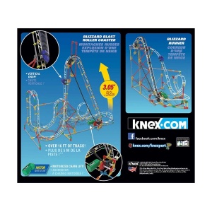 Knex Blizzard Blast Roller Coaster Motorlu Yapım Seti 54401