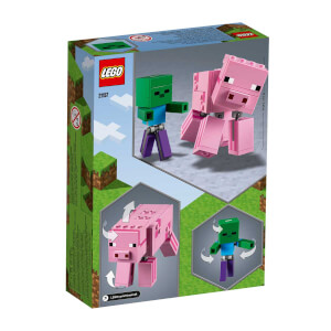 LEGO Minecraft BigFig Domuz ile Bebek Zombi 21157