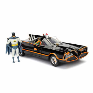 1:24 Batman Classic Tv Series 1966 Batmobile Araba ve Figür (Batman ve Robin)