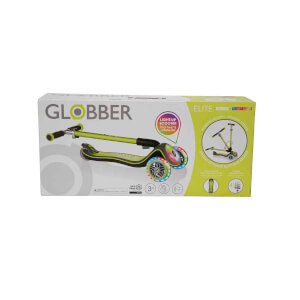 Globber Elite Deluxe 3 Tekerlekli Katlanabilir Işıklı Yeşil Scooter