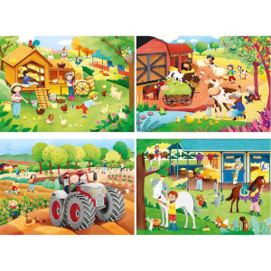 2 x 20 + 2 x 60 Parça Puzzle : Çiftlik