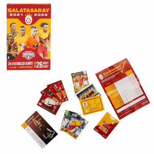 Galatasaray 2021-2022 Sezon İmzalı Oyunlu Futbolcu Kartları 