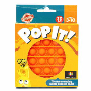 Push Pop Bubble Pop It Duyusal Oyuncak Özel Pop Stres Yuvarlak Turuncu 0635