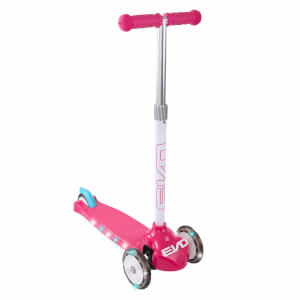 Evo Işıklı 3 Tekerlekli Pembe Scooter