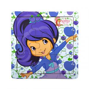 Çilek Kız ve Arkadaşları Ahşap Puzzle 9 Parça