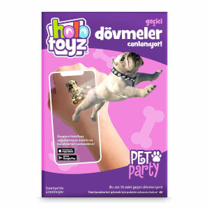 Pet Party AR Uyumlu Geçici Dövme Seti