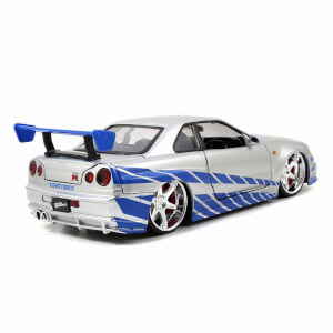 1:24 Fast Furious Brian’s Nissan Skyline GT-R Araba