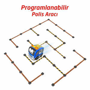 Silverlit Tooko Programlanabilen Polis Aracı Oyun Seti