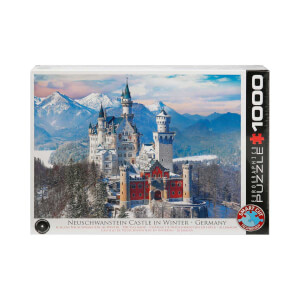 1000 Parça Puzzle : Neuschwanstein Castle In Winter 