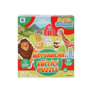 36 Parça Eğitici Puzzle: Hayvanlar
