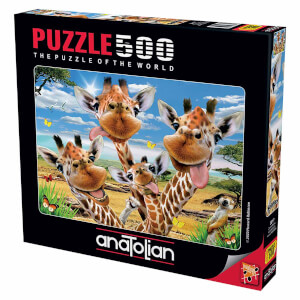 500 Parça Puzzle : Zürafa Selfisi