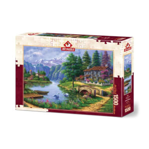 1500 Parça Puzzle : Göl Köy
