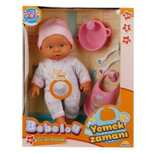 Bebelou Yemek Zamanı Sesli Bebek Seti 35 cm.