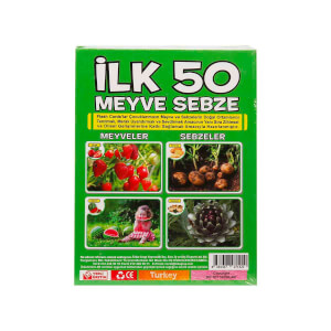 İlk 50 Meyve Sebze Hafıza Kartları