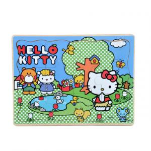Hello Kitty Gezide Ahşap Puzzle
