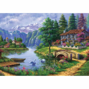 1500 Parça Puzzle : Göl Köy