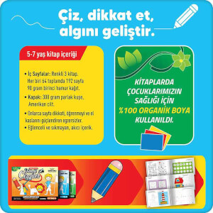 Okuldan Önce Serisi - Dikkatli Çizgiler Seti 