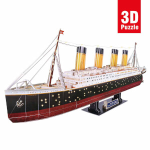 266 Parça 3D Puzzle: Titanic Led Işıklı 