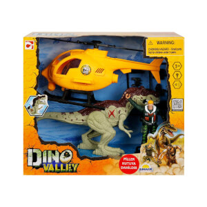 Sesli ve Işıklı Dino Valley Helikopter Oyun Seti