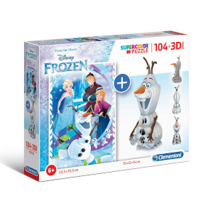 104 Parça Puzzle + 3D Model : Frozen