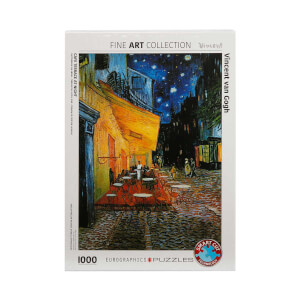 1000 Parça Puzzle : Cafe Terrace At Night - Vincent Van Gogh