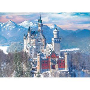 1000 Parça Puzzle : Neuschwanstein Castle In Winter 
