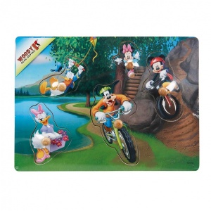 Mickey Mouse Ahşap Bultak Tutmalı
