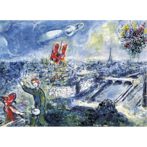 1000 Parça Puzzle: Le Bouquet De Paris - Marc Chagall