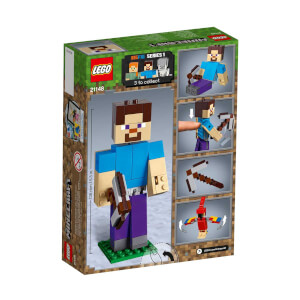LEGO Minecraft Papağanlı BigFig Steve 21148