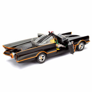 1:24 Batman Classic Tv Series 1966 Batmobile Araba ve Figür (Batman ve Robin)