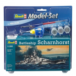Revell 1:1200 Scharnhorst Model Set Gemi
