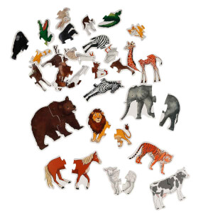 36 Parça Eğitici Puzzle: Hayvanlar