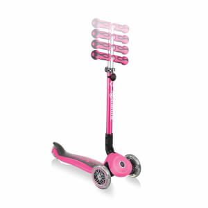 Globber Go Up Deluxe 3 Tekerlekli Katlanabilir 3’ü 1 Arada Pembe Scooter