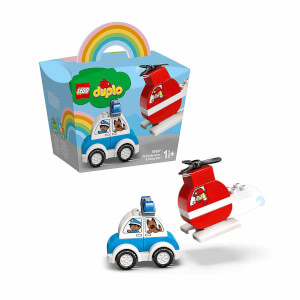 LEGO DUPLO Creative Play İtfaiye Helikopteri ve Polis Arabası 10957